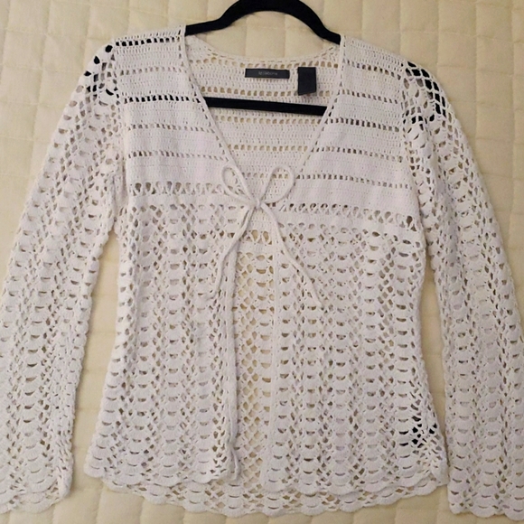 Beautiful Knit Liz Claiborne Sweater/Beach Coverup - Picture 4 of 5